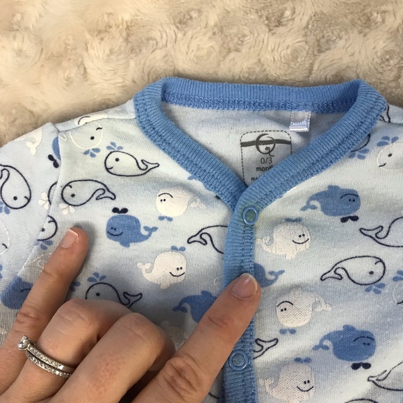 Quiltex & Little Me Baby Boy Bundle Sleeper FLAWS - Picture 3 of 8